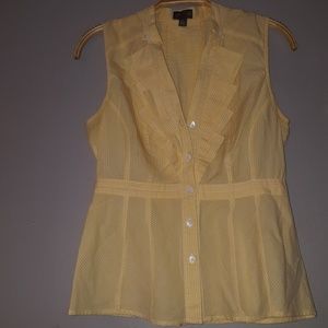 Anthropologie Fei Ruffled Tank Sleeveless Blouse